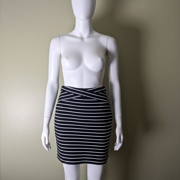 attention Dresses & Skirts - Attention Striped Black and White Women's Skirt size medium.